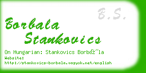 borbala stankovics business card